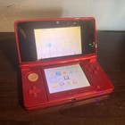 With Battery  tested   Working  Nintendo 3ds Red Japanese Console W  8 Jp Games