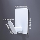 Deliton Adhesive Hooks For Hanging 8 Pack White Wall towel Hooks For Bedroom