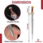 Hand Forged 1095 High Carbon Steel Sword Fulltang Battle Ready W  Leather Sheath