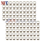 100 Pack 3 4inch - 1inch Stainless Steel Adjustable Drive Hose Clamps Worm Clips