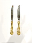 Francis I -reed   Barton Sterling  Vermeil Gold Washed 9-5 8  Knives Lot Of 2