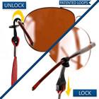 Eye Glasses String Holder Straps 4 Pcs Sports Sunglasses Cords Nonslip Clip