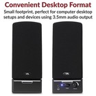 Computer Speaker Amplifier System Set For Laptop Pc Desktop Multimedia Speakers