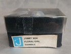 Wedgwood White On Blue Jasperware Floral Girl J1000t Thimble With Original Box