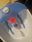 Mutual Beauty Manufacturing Mas102 Foot Bath Massager Blue White Infrared Bubble