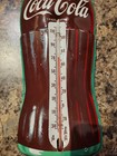 Coca-cola Vintage Thermometer 1950   s 16    Tin Coke Bottle Made In Usa