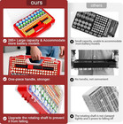 Battery Organizer Storage Holder Box Case With Tester 285 batteries Double-sided