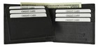 Mens Genuine Cowhide Leather Credit id Card Holder Bifold Wallet Slim Purse Gift