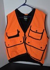 Guide Series Blaze Orange Hunting Vest Bird Shoot Ammo Deep Snap Pockets Mens M