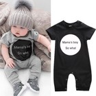 Infant Newborn Baby Boys Bodysuit Mama s Boy Romper Jumpsuit Outfits Clothes