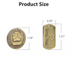 Brass Personalized Dog Tags Military Custom Engraved Pet Name Id Tag For Collar