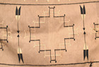 Antique Navajo Large Rug Germantown Native American Woven Textile 71x37