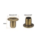100 Set Tiny Grommets Kit Metal Eyelets 2mm Grommet For Shoes Clothes Bronze