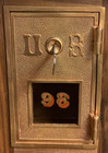 Antique Vintage Victor Safe   Lock Post Office Box Door Bank With Key -  98