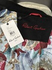 Nwt Robert Graham Wool Blend Car Coat Men   s Size M  348 Black Rg-31 Floral