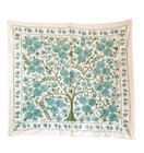 Table Top - Wall Hanging - Uzbek Suzani  35  X  39  - Silk Embroidery On Cotton