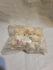 Lot 12 Vintage New Tiny Hong Kong Miniature White Mice Figurines Plastic Nip 
