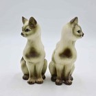 Vintage Mid Century Modern Ceramic Kittens Pair Of 2 Figurines