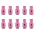 Tig Ceramic Cup 13n09  5 Welding Alumina Nozzle 5 16  Fits Tig 9  20  25 Qty 10