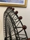 London Eye Large Movable Sculpture Metal And Wood  27 hx 24 wx5 d