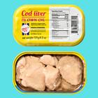 Icelandic Cod Liver In Own Oil     Foie De Morue  pack Of 6  4 3 Oz Each 