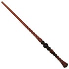 15  Hand Turned Carved Amethyst Spiral Teak Wood Magic Wand Witch Wizard W  Bag