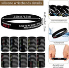 100 Pcs Bible Verse Bracelets Christian Scripture Bracelets Bulk Rubber Religiou