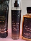 Bath   Body Works Into The Night   Body Lotion  Mist  Scrub And Wash 4 Pcs