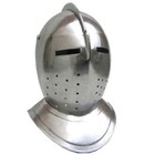 Medieval Warrior Helmet Armor Battle Crusader Viking Templar Wearable Helmet