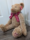 Vintage Fao Schwarz Millennium Teddy Bear     24    Jointed Plush- Year 2000 Edition