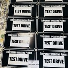 10 Temporary Operating Permits Test Drive Tag Dealer Plate Black Car Tags