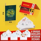 24 Pack Christmas Cards With Envelopes And Stickers  24 Festive Designs Gold Foi