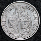 Belgium 1939  Franc  Dutch   French Legend  Lion-   Foreign Coin  21 5mm
