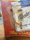 Chesterfield Cigerette Sign Metal Advertisment  Liggett   Myers Tobacco Co 