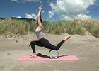 Yoga Wheel Foam Roller Stretching Backbend Core Strength Posture Improvement
