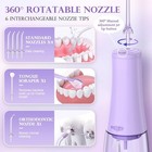 Sejoy Portable Water Flosser Oral Irrigator 6 Jet Tips Cordless Dental Floss