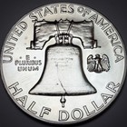 Us 1963 Franklin Half Silver Dollar - 50 Cent Silver Proof Coin