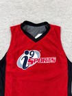 Yba Shirts Basketball Reversible  20 Jersey Youth Large Red Black Sleeveless