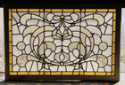 Antique Victorian Leaded Stained Glass Neoclassical Architectural Window 47 