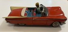 Scarce Vintage Ichiko 1959 Buick Tin Toy Japan - Moving Post - No Dog - Friction
