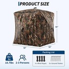 Hunting Blind 360 See Through Ground Blinds For Deer Hunting For 2-3 Person