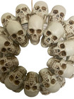 19 X 17 5  Halloween Dungeon Skull Hanging Wreath For Indoor Or Outdoor