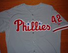 Philadelphia Phillies 2013 John Lannan Game Used Worn Jackie Robinson Day Jersey