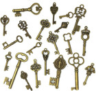 Lot Of 125 Vintage Style Antique Skeleton Furniture Cabinet Old Lock Keys Jewelr