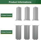 Baseboard Corner Blocks 4inch Height  Self Adhesive 3 Inside   3 Outside Corn   
