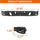 Tubular Rear Bumper For 2015-2022 Chevy Colorado   Gmc Canyon