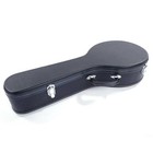 Glarry High Quality Hardshell A-style Mandolin Leather Hard Case Black