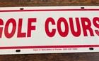 Vintage Golf Course Metal 2 Sided Sign 18    X 6    Sign And Specialties Of Florida