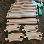 Huge Wooden Train Track Lot 50 Pcs Unbranded Fits Thomas Friends Brio Railway