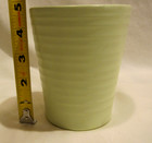 Vtg Mcm Signed Germany Art Pottery 4 75 ringed Mint Green Pot Planter Vase Retro